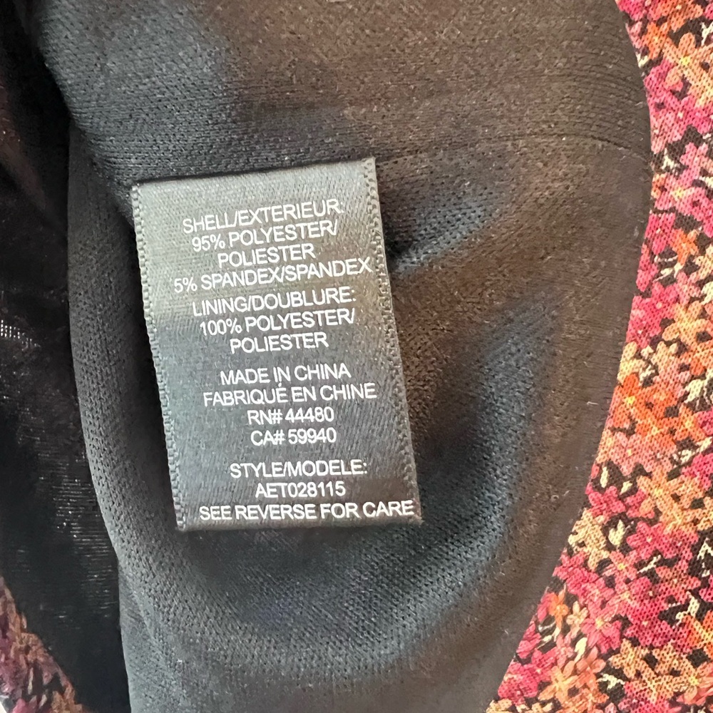 AFRM x Nordstrom Ditsy Floral Sweetheart Long Sleeve Crop Top - Picture 4 of 8